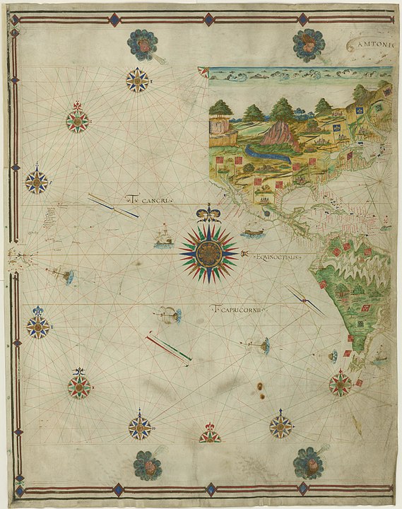 Map of the expedition of Francisco de Orellana, 1539 to 1542. Map attributed to António Pereira, a Portuguese sailor.