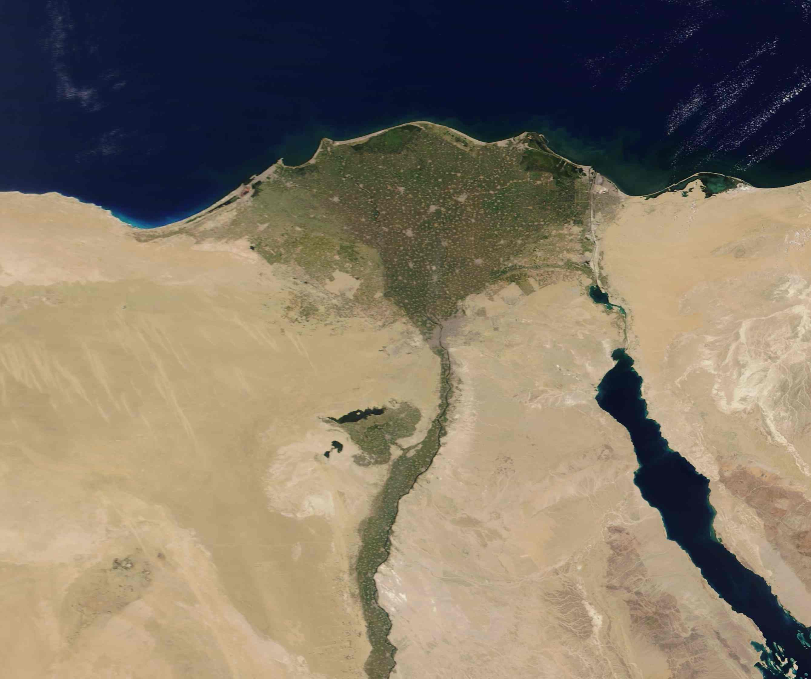 Nile Delta from space