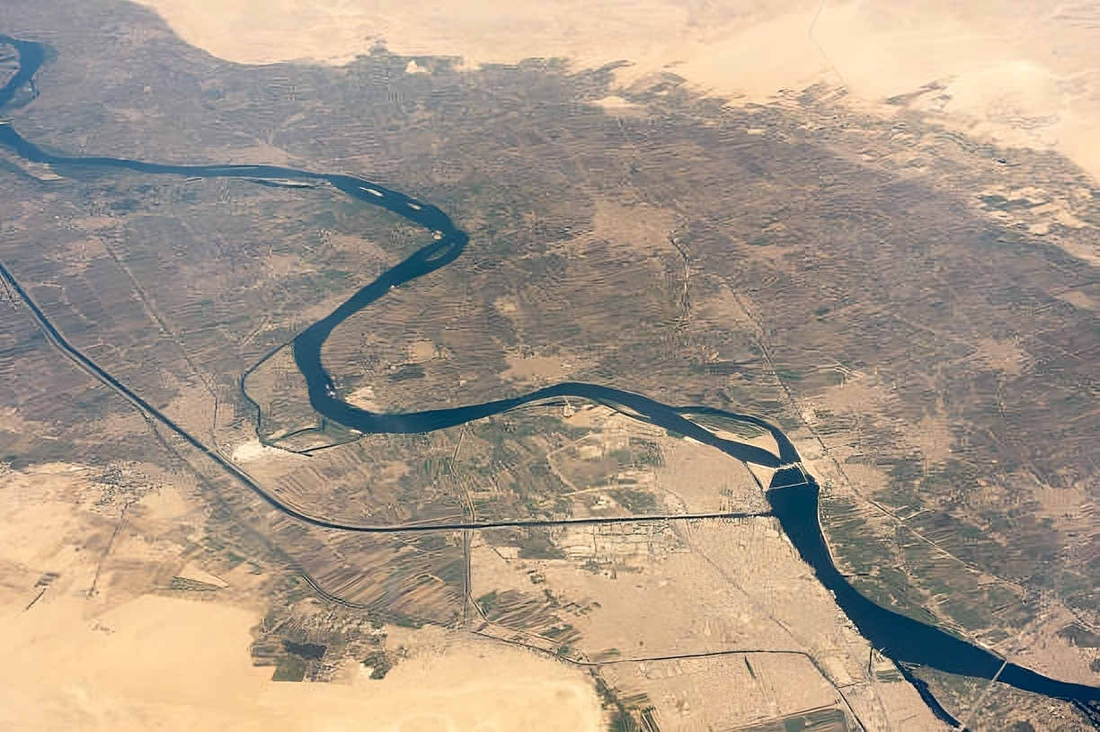 nile river aerial view