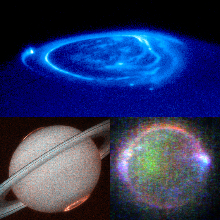 Auroras on Jupiter, Saturn, and Io