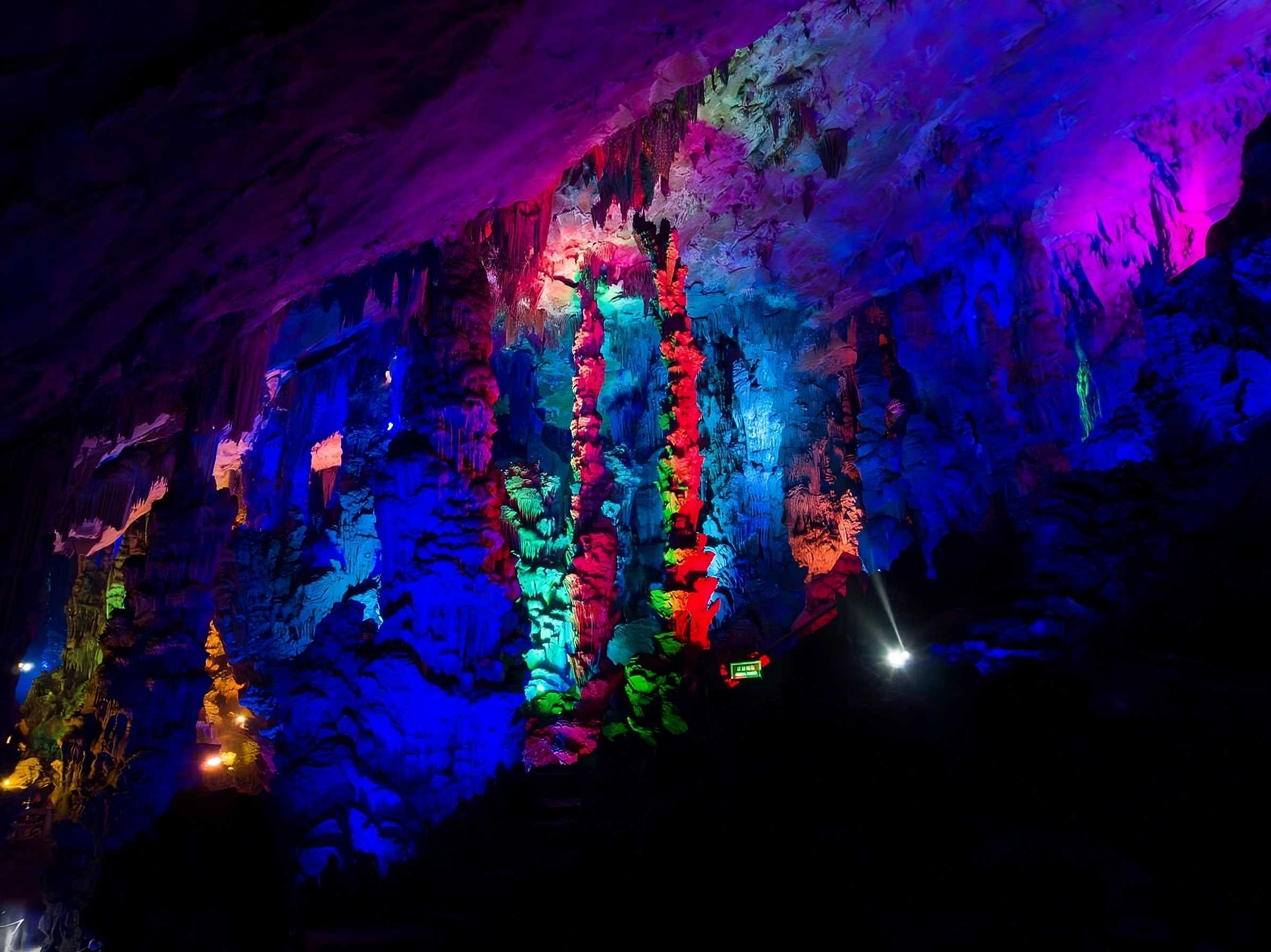 Reed Flute Cave in Guilin, Guangxi region, China.