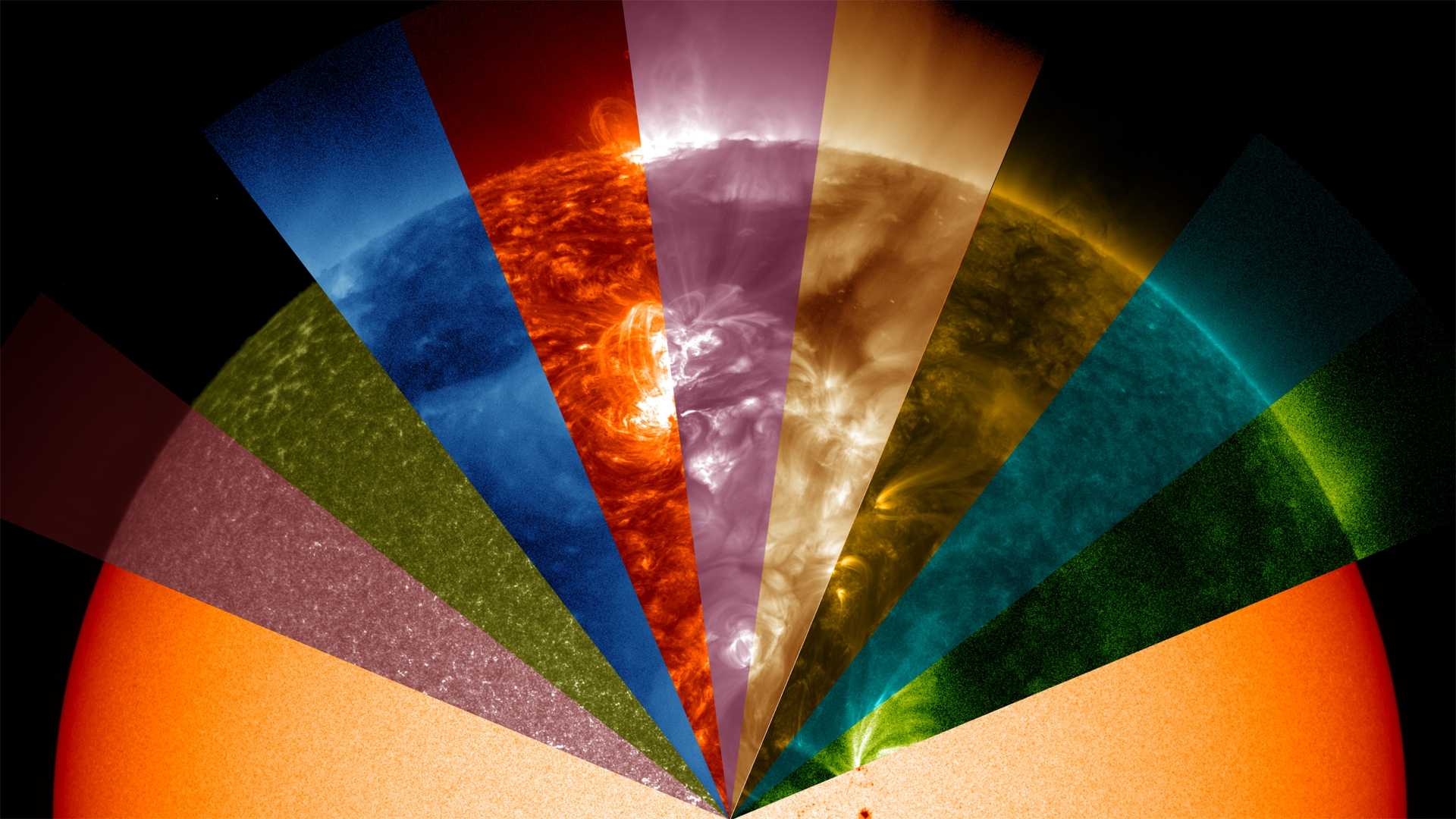 Scientists learn about the sun by watching it in different wavelengths of light.