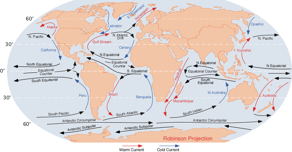 Ocean surface currents
