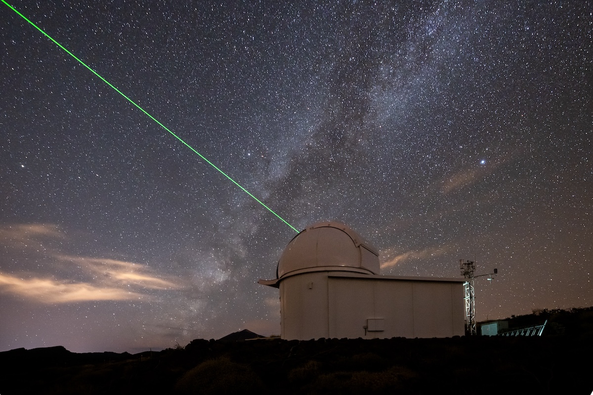 ESA's laser telemetry station in Tenerife