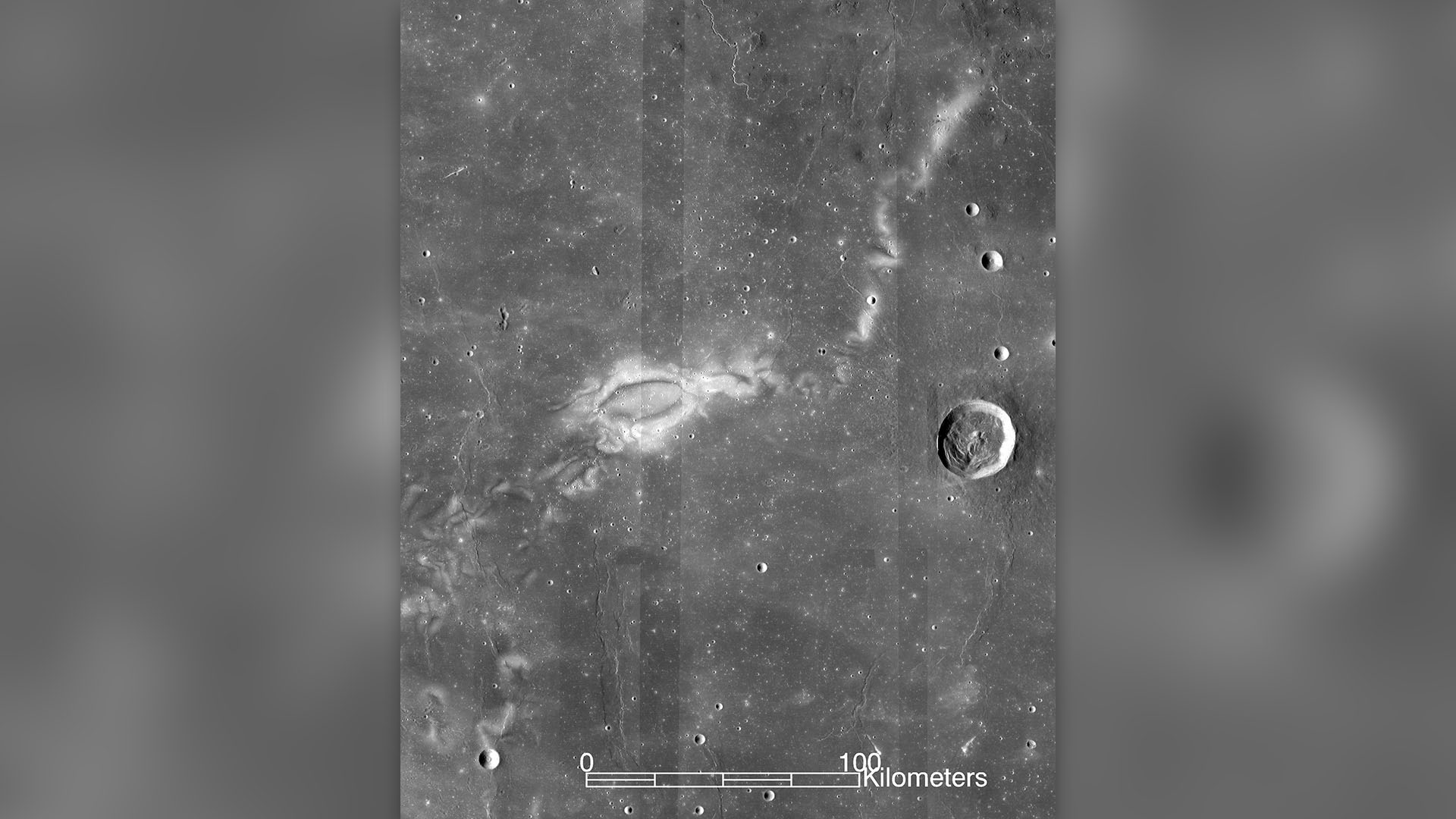 The Reiner Gamma lunar swirl imaged by NASA's Lunar Reconnaissance Orbiter (Image credit: NASA LRO WAC science team)