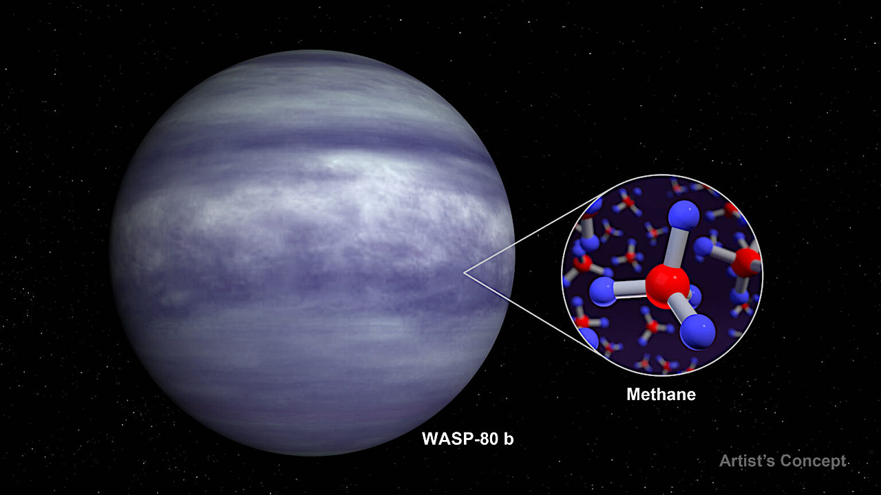 James Webb Space Telescope Observes Methane in Exoplanet’s Atmosphere