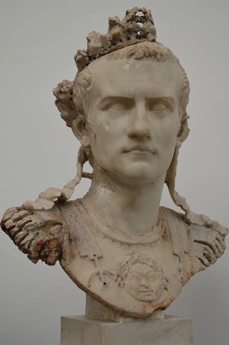 Cuirasse en buste de l'empereur Caligula