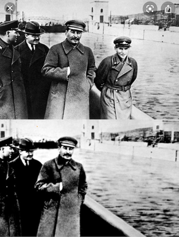 Nikolai Yezhov enlevé après son exécution en 1939