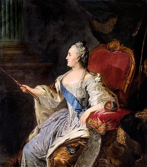 Portrait de Catherine II, par Fiodor Rokotov, 1763.