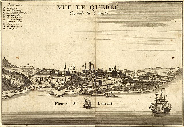 Québec « capitale du Canada » en 1755.