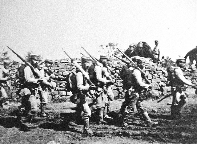 Soldats japonais près de Chemulpo Corée_Août septembre 1904 Guerre russo-japonaise