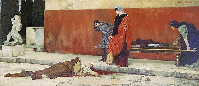 Vassili Smirnov, La Mort de Néron, 1888, Musée russe.